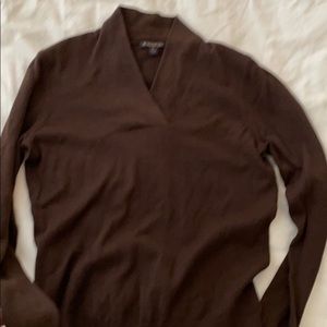 Brookes brothers cashmere sweater small brown